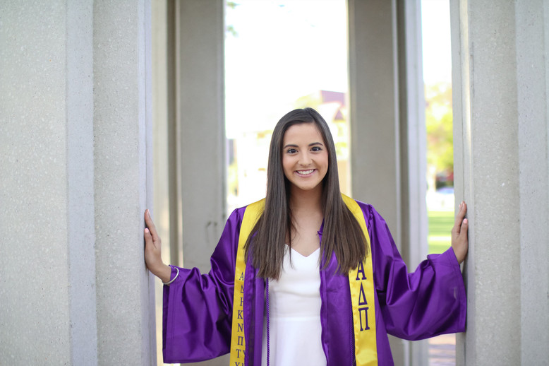 Victoria's graduation photo